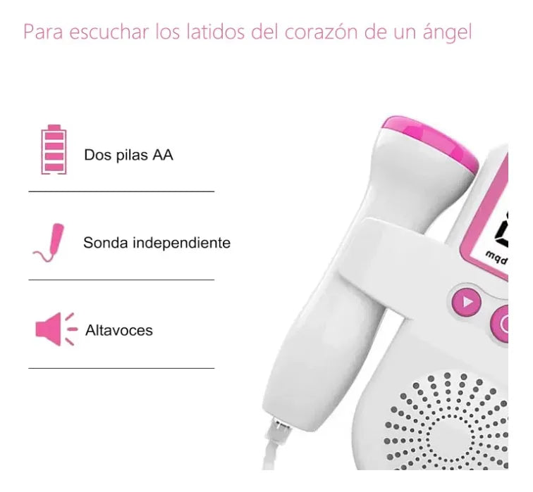 💓 Monitor de Latidos de Bebé – Escucha el corazón de tu pequeño en casa 👶