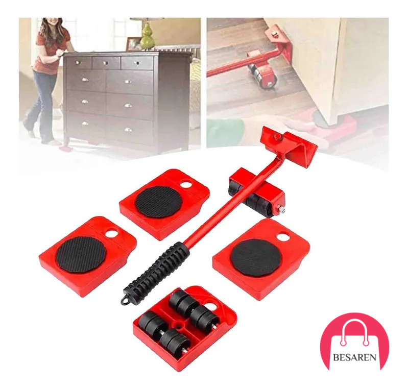 🛋️ Elevador de Muebles con Ruedas – Adiós Dolor de Espalda 🙌