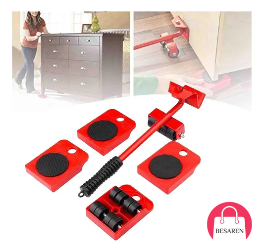 🛋️ Elevador de Muebles con Ruedas – Adiós Dolor de Espalda 🙌